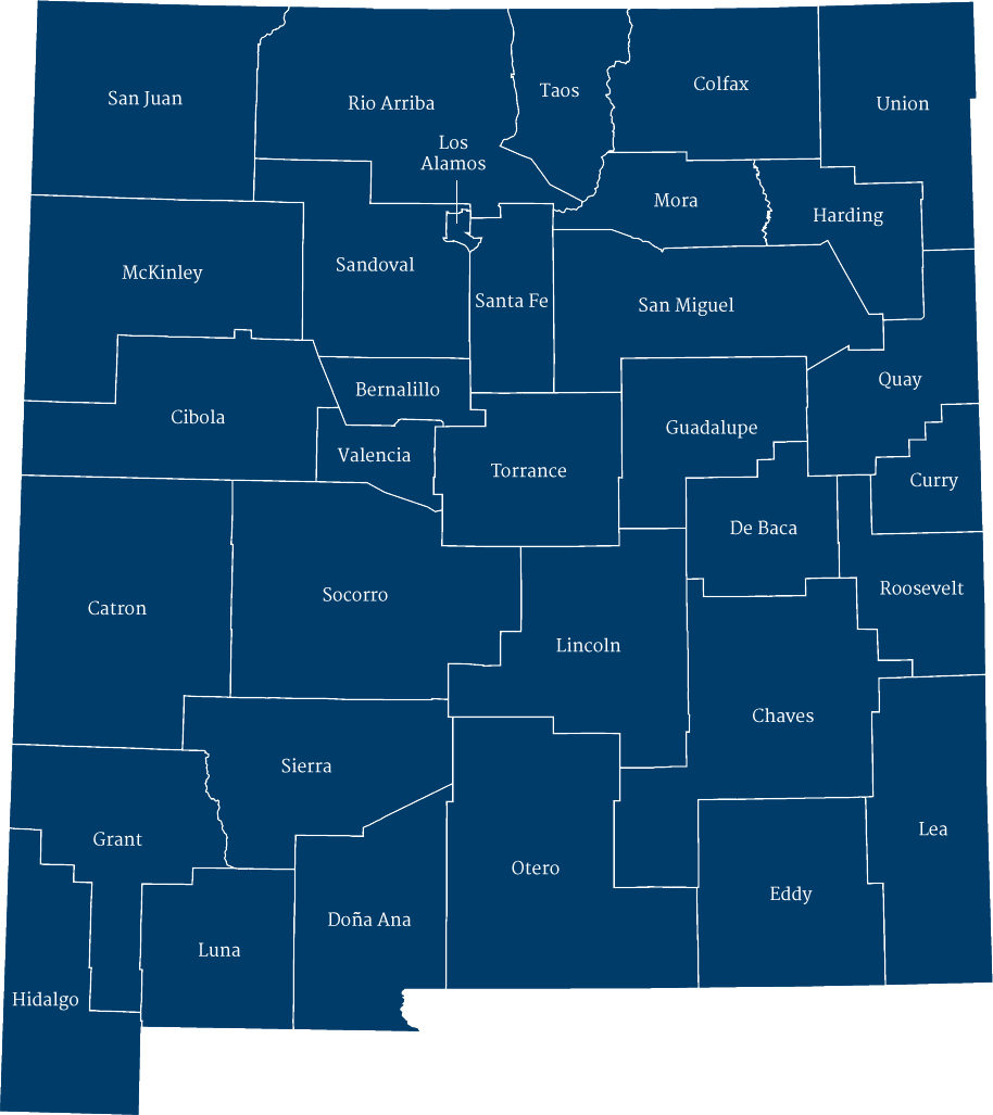 Counties Map Nm Counties